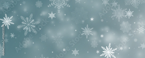 Winter background, snowflakes on a beautiful background, Christmas background for cards, snowfall. Snowy nature landscape, winter dust png.
