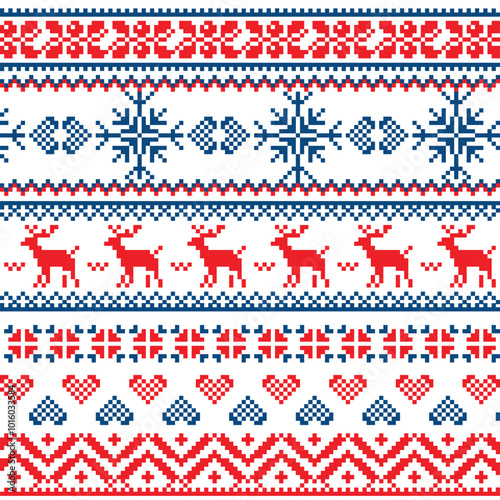 christmas pattern with christmas trees