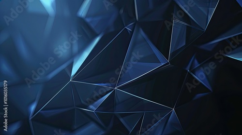 Abstract geometric blue crystal background texture