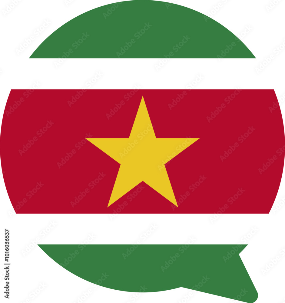 SURINAME Falg on Chat Icon SURINAME Falg on Chat Icon