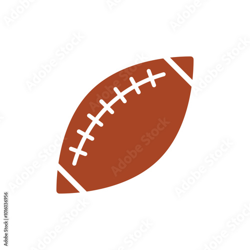 American football icon logo design template isolated illustration