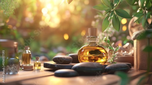 Rejuvenating Massage Therapy with Hot Stones and Herbal Oils for Ultimate Relaxation photo