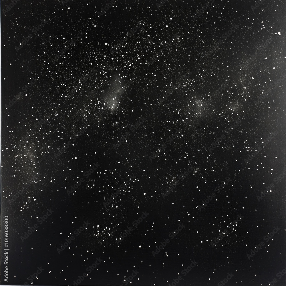 Obraz premium Starry night sky with distant galaxies and stars