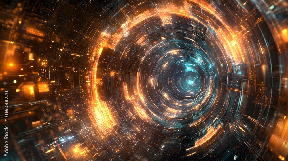 Obraz premium Abstract futuristic background. 