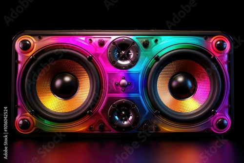 Vibrant RGB illuminated speaker system