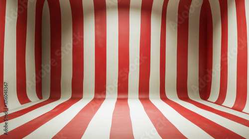 abstract red and white striped circus background