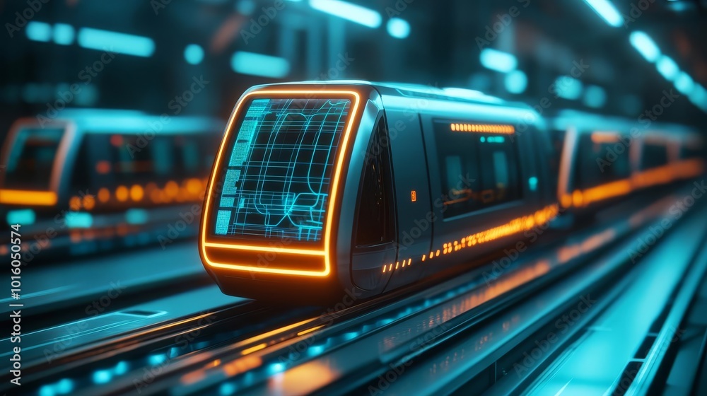 Blockchain-driven urban transportation, virtual route maps, futuristic tech setting Blockchain-driven urban transportation, virtual route maps, futuristic tech setting