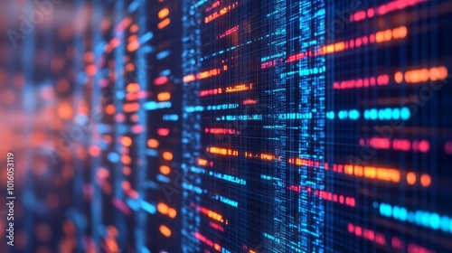 Virtual blockchain infrastructure, complex digital holograms, futuristic finance ecosystem