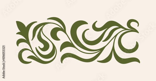 Vector set of logo design templates and graphic elements, organic cosmetic, floral illustration in simple linear hand drawn style, plants and flowers, natural products emblem