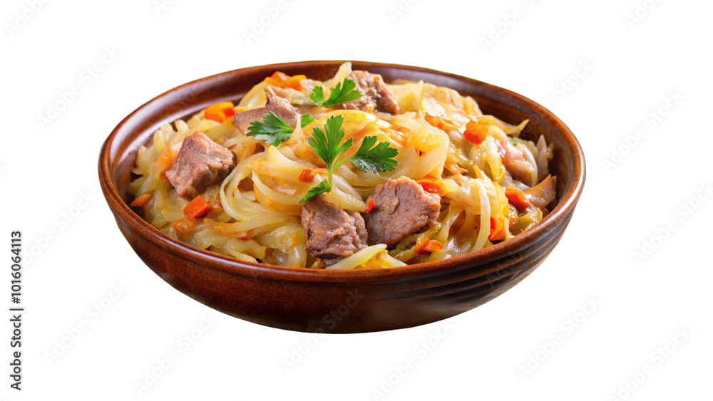  Savory Beef Stroganoff in Ceramic Bowl