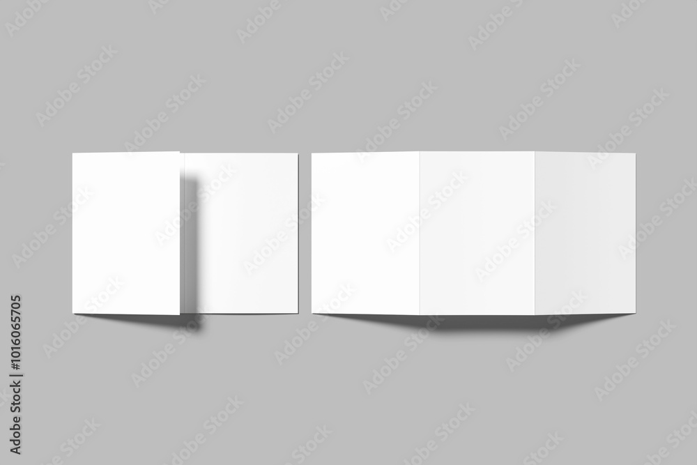 A5 Trifold Brochure Blank Mockup A5 Trifold Brochure Blank Mockup