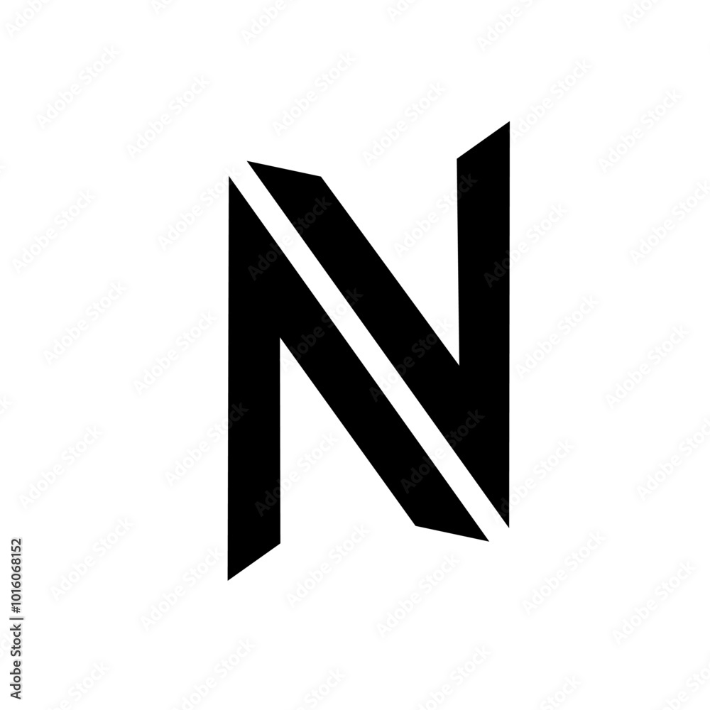 Simple letter N logo design,N template,icon N Simple letter N logo design,N template,icon N