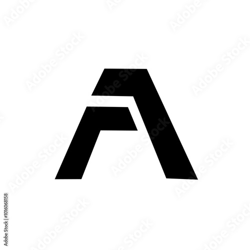 Simple letter A logo design,A template,icon A