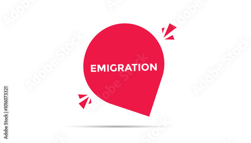 Emigration web banner templates. Vector Illustration 
