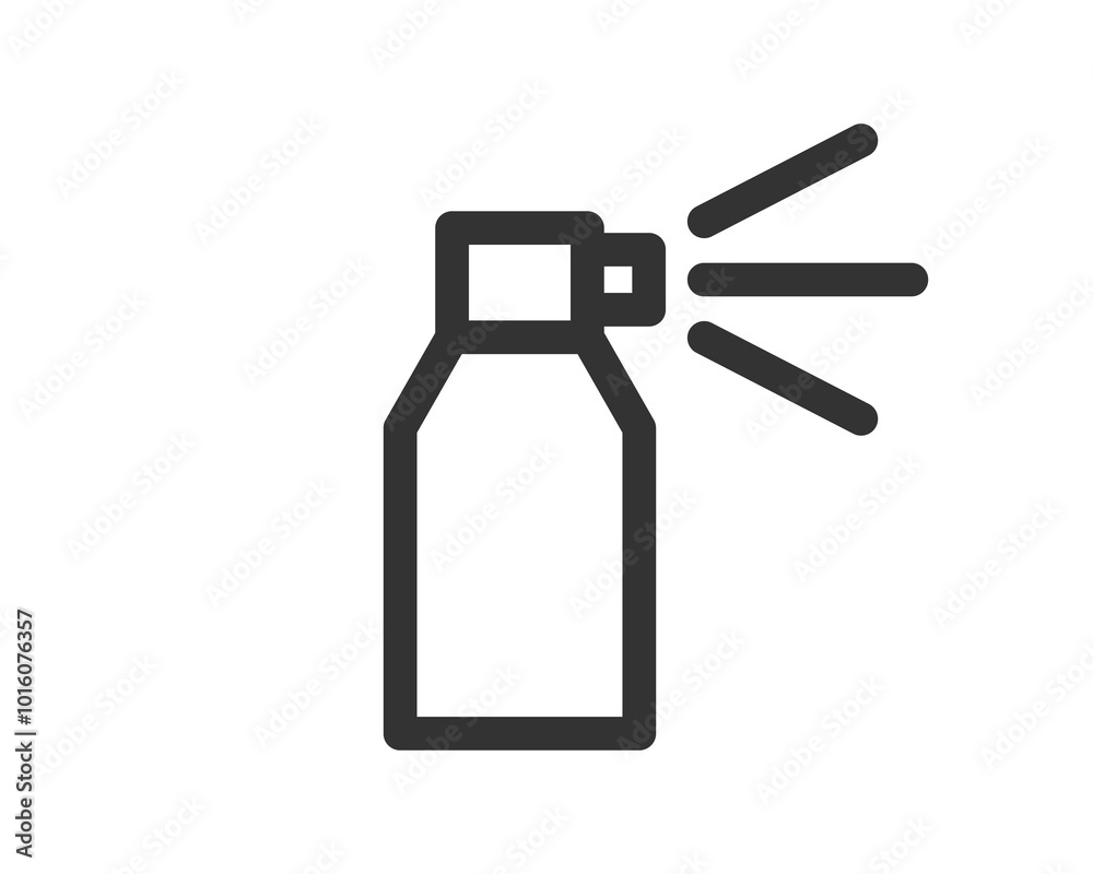 Bottle spray icon for cosmetics, body and skin care, perfumes isolated on white background. Vector illustration or logo. Bottle spray icon for cosmetics, body and skin care, perfumes isolated on white background. Vector illustration or logo.