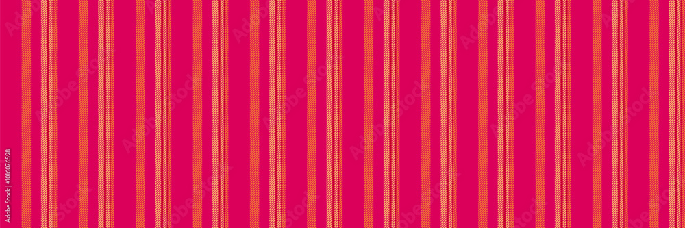 Vorm textile pattern fabric, sale seamless stripe vertical. Sirthday texture vector lines background in pink and orange colors.