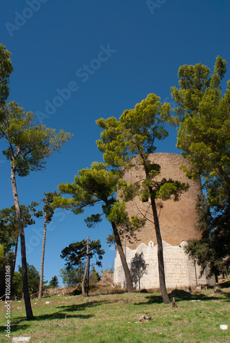 Italy Casertavecchia, Falcon Tower, of the medieval castel which in Europe is second in height only to that of Aigues-Mortes in Provence. photo