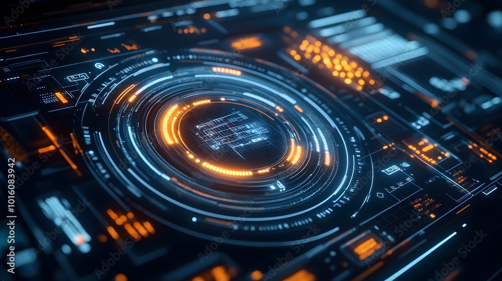 abstract technology ui futuristic concept hud interface hologram elements of digital data chart, communication, computing and circle percent vitality innovation on hi tech future design background. abstract technology ui futuristic concept hud interface hologram elements of digital data chart, communication, computing and circle percent vitality innovation on hi tech future design background.