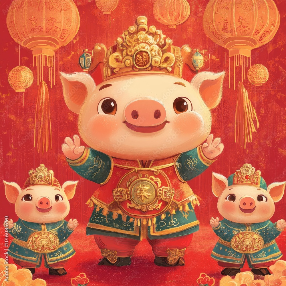 Happy Chinese new year with background Happy Chinese new year with background
