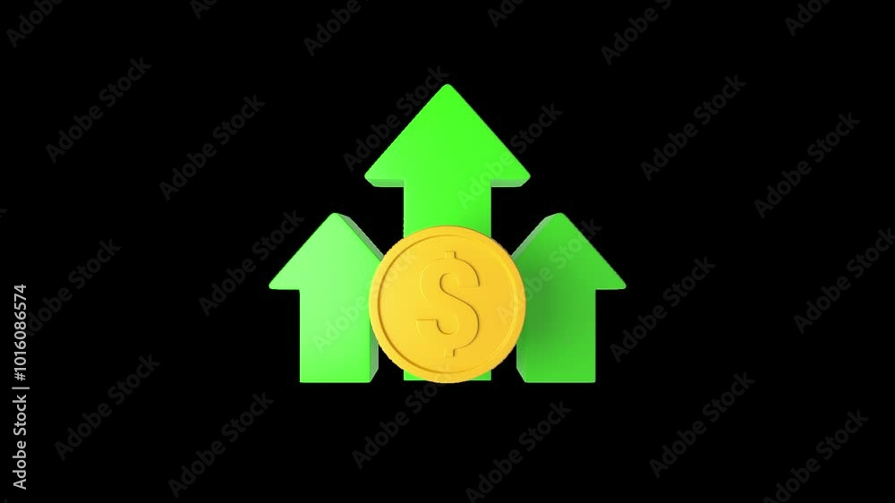 Gross Profit 3D Animation | Alpha Channel Gross Profit 3D Animation | Alpha Channel