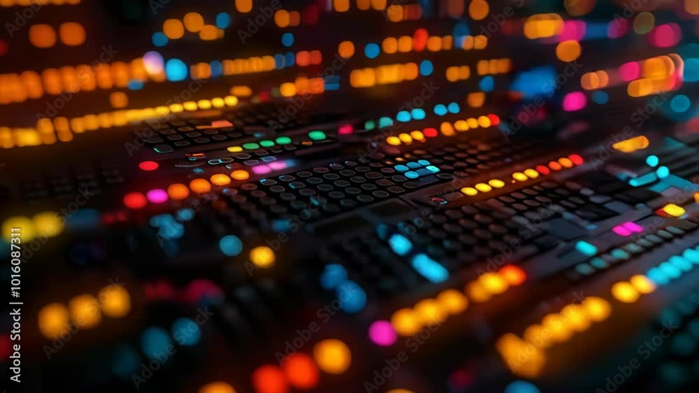 Innovative IoT Software Development with Colorful LED Circuit Board Visualization in Modern Tech Environment Innovative IoT Software Development with Colorful LED Circuit Board Visualization in Modern Tech Environment