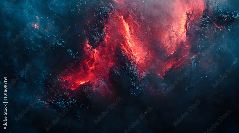 Abstract Background of Red and Blue Flames Abstract Background of Red and Blue Flames
