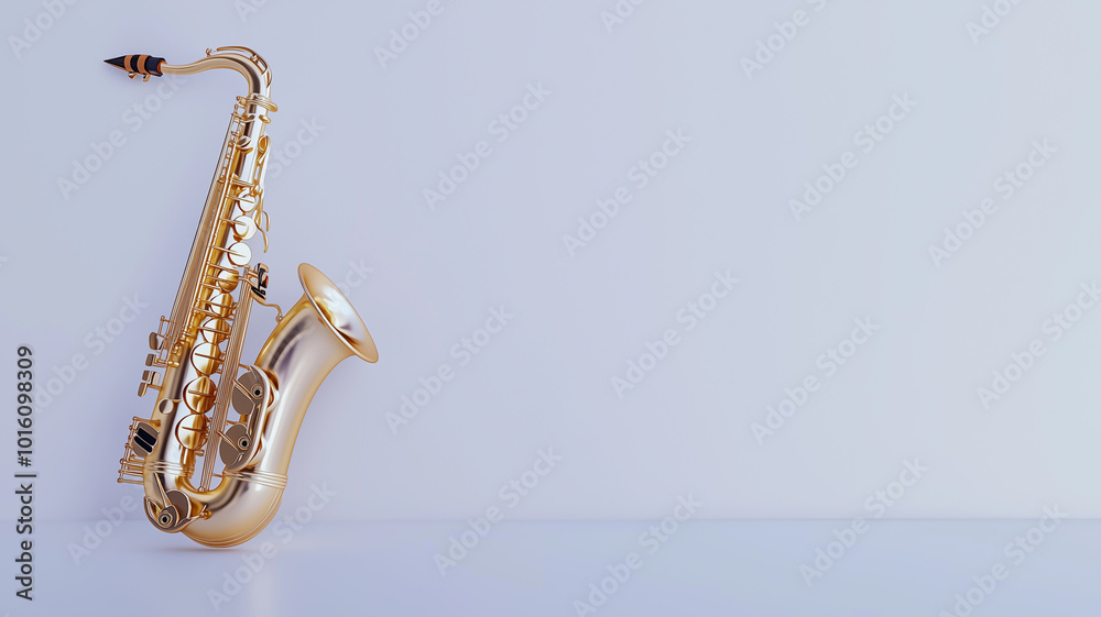 Naklejka premium Saxophone. Generative AI.