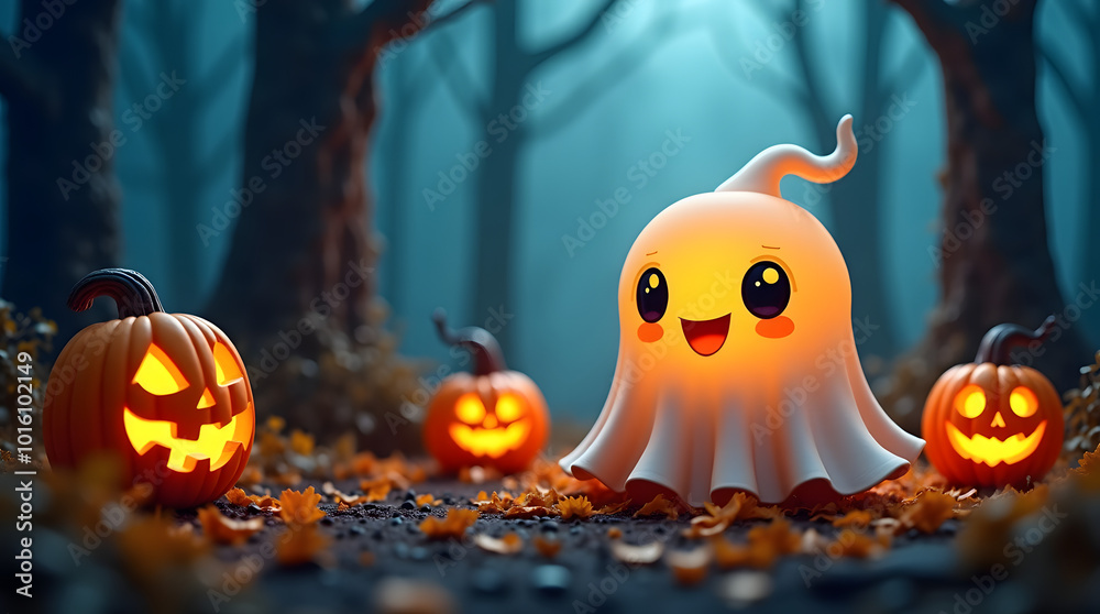 Naklejka premium halloween pumpkin