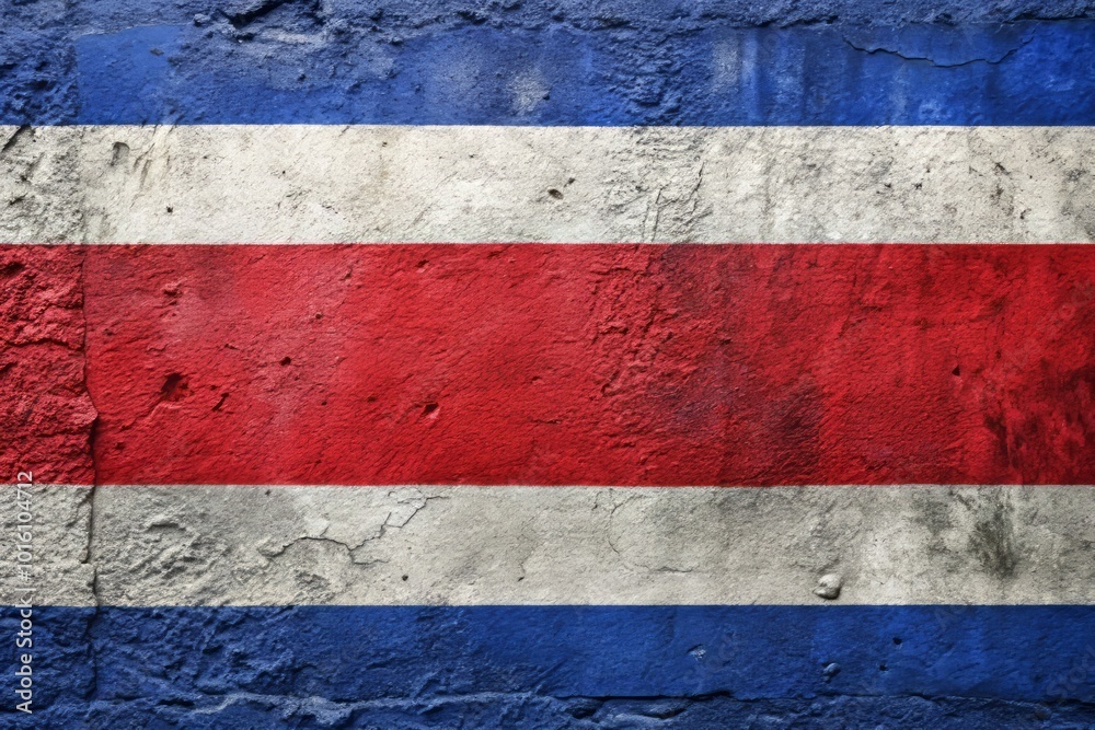 High Dynamic Range Image of Costa Rica Flag on Textured Concrete Wall for Stunning Visual Appeal High Dynamic Range Image of Costa Rica Flag on Textured Concrete Wall for Stunning Visual Appeal