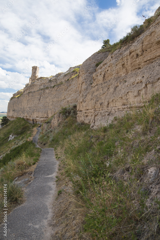 Hiking trail at Scotts Bluff National Monument, Nebraska
