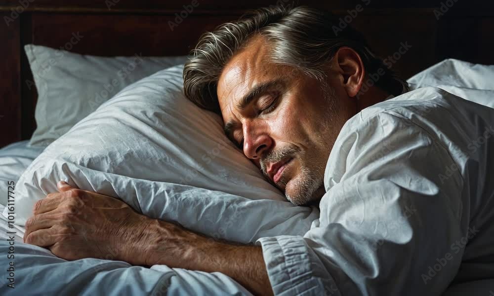 A man falls asleep with his worries A man falls asleep with his worries