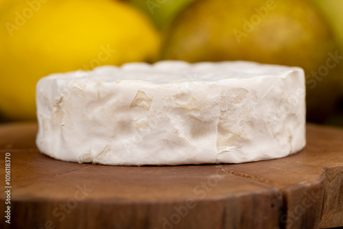 fresh cheese on a cutting board