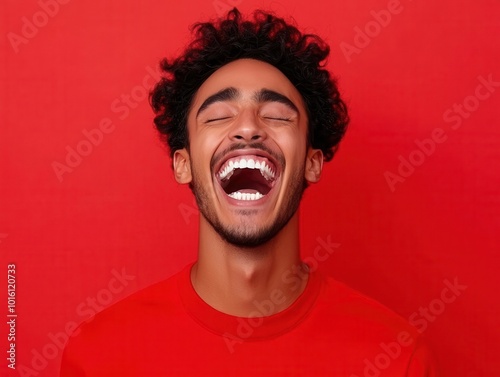 Crazy laughter with uncontrollable, erratic giggles and sudden outbursts, crazy, manic laughter