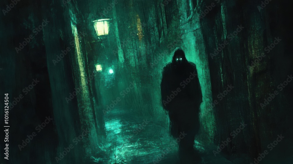 Masked figure sneaking out of a dimly lit alleyway at midnight, illuminated by flickering streetlights, giving an ominous vibe. Masked figure sneaking out of a dimly lit alleyway at midnight, illuminated by flickering streetlights, giving an ominous vibe.