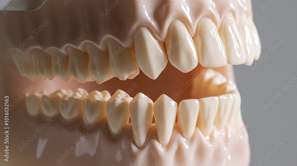 Close-up of a Dental Model: Exploring the Science of Teeth Close-up of a Dental Model: Exploring the Science of Teeth