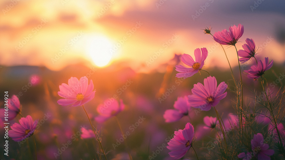 bright and beautiful wild flowers in the field bright and beautiful wild flowers in the field