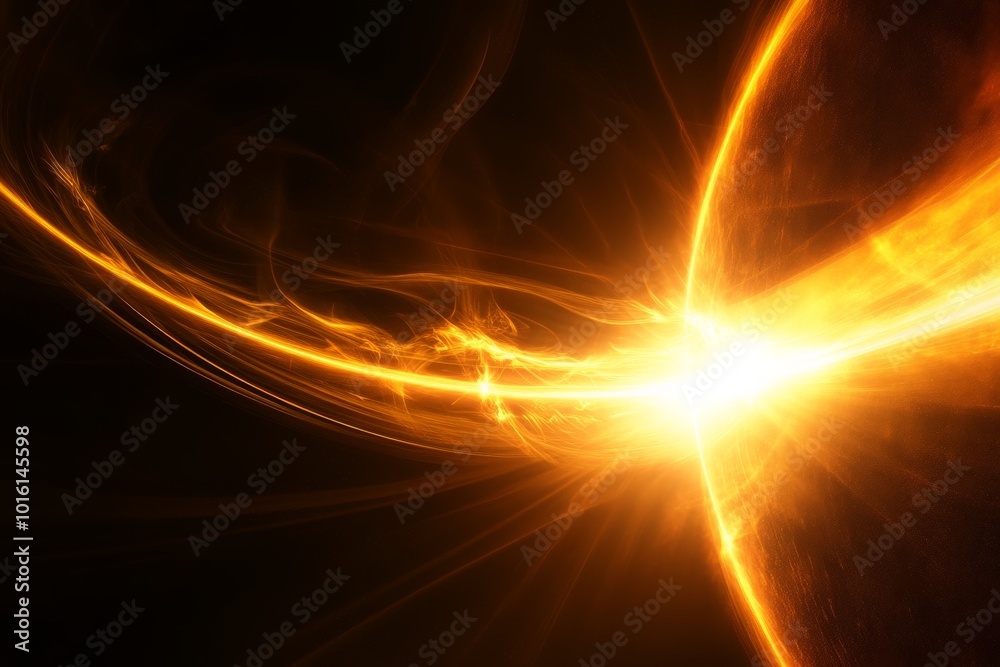 A vibrant, fiery solar flare erupts across a dark cosmic background, showcasing the intense energy and brilliance of the sun in space. Perfect for science enthusiasts. A vibrant, fiery solar flare erupts across a dark cosmic background, showcasing the intense energy and brilliance of the sun in space. Perfect for science enthusiasts.