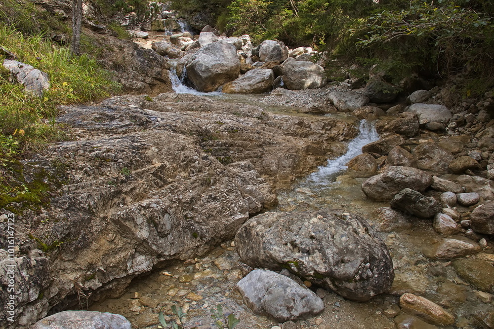 Creek Leitenbach in Gaistal at Leutasch, Tyrol, Austria, Europe
Creek Leitenbach in Gaistal at Leutasch, Tyrol, Austria, Europe