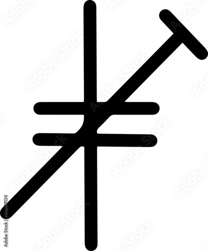 electrical circuit symbols icon capacitor with preset adjustment