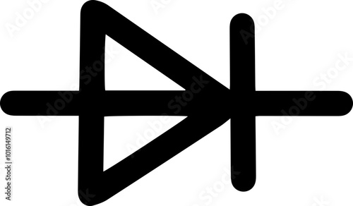 electrical circuit symbols icon rectifier