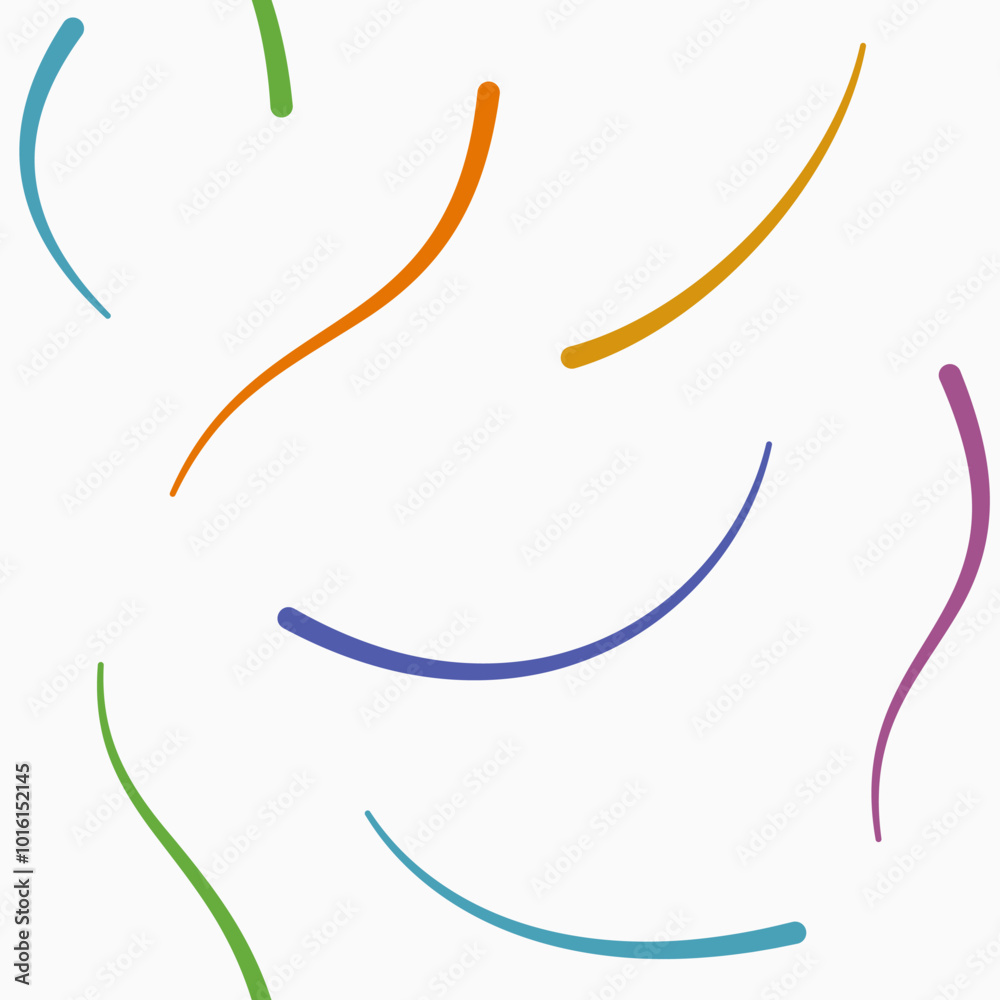 Seamless pattern with color curved lines isolated on white background. Simple color vector background. Curved brush strokes vector seamless pattern. Chaotic lines. Seamless pattern with color curved lines isolated on white background. Simple color vector background. Curved brush strokes vector seamless pattern. Chaotic lines.