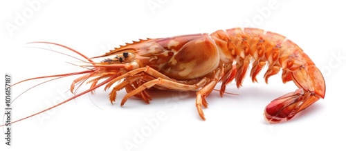 Wallpaper Mural Prawn on White Background Torontodigital.ca