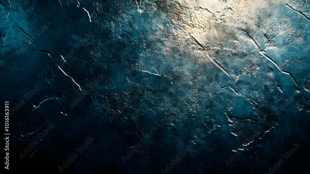 Dark Blue Abstract Background with Cracks Dark Blue Abstract Background with Cracks