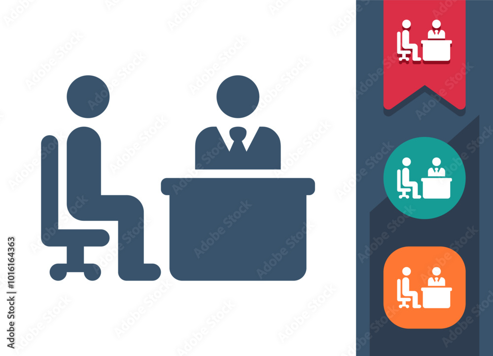 Job Interview, Meeting Icon Job Interview, Meeting Icon