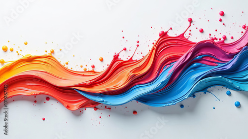 Abstract splash background wave. Brush stroke