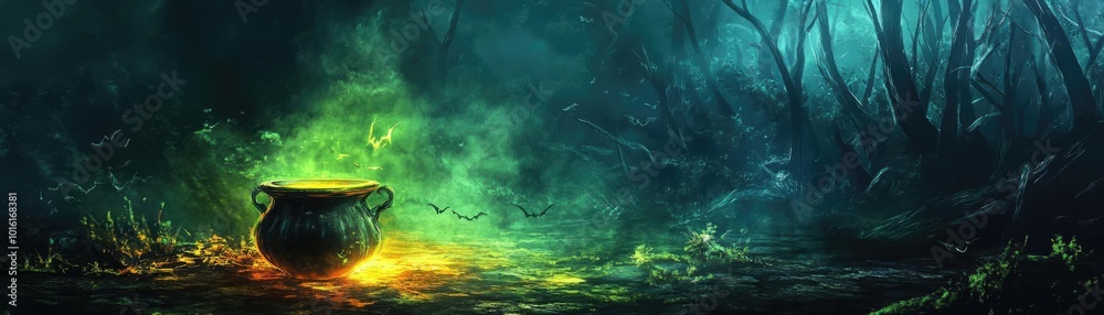 A mysterious cauldron glows in an enchanted forest, surrounded by mist and the allure of magic, inviting tales of adventure. A mysterious cauldron glows in an enchanted forest, surrounded by mist and the allure of magic, inviting tales of adventure.