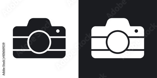 Camera solid vector icon pack