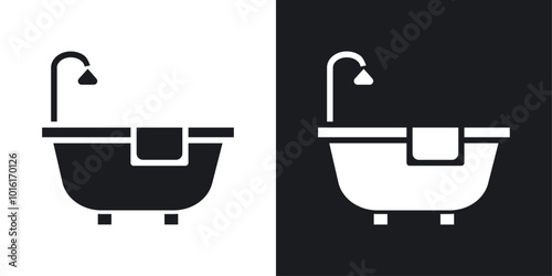 Bathroom solid vector icon pack