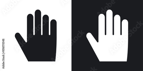 Hand solid vector icon pack