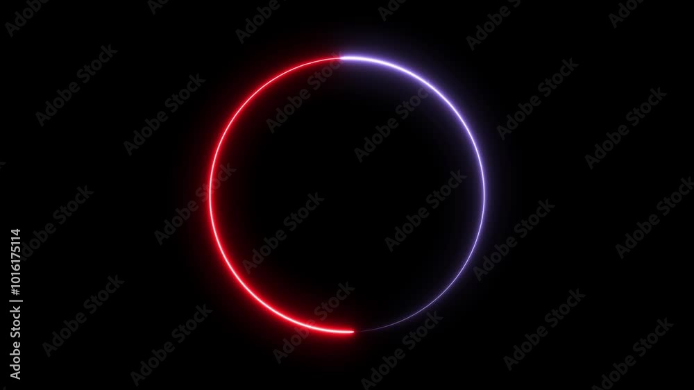 Neon light circle frame loading icon background animation in retro style 4k video animation. Neon light circle frame loading icon background animation in retro style 4k video animation.